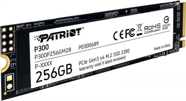 SSD ���������� Patriot P300 256GB M.2 2280 PCIe NVMe 3.0 x4 TLC (P300P256GM28) - �������� 1