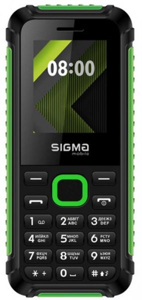   Sigma mobile X-style 18 Track Dual Sim Black/Green -  1