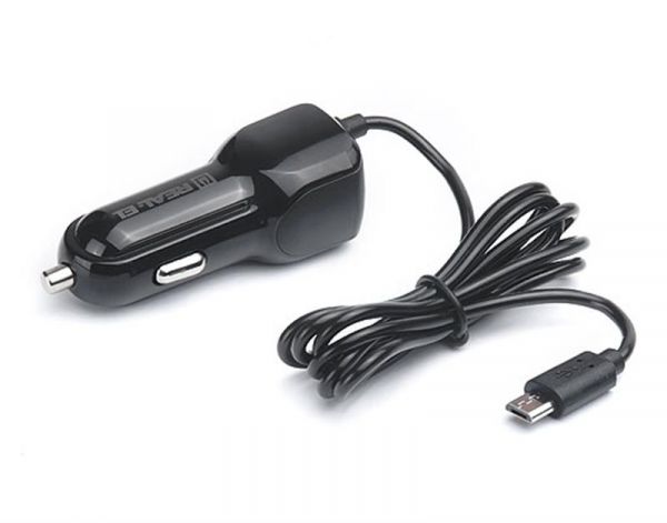    REAL-EL CA-15 (2USB, 2.1A) Black +  microUSB -  7