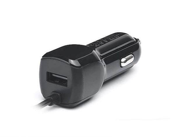 ������������ �������� ������� REAL-EL CA-17 (2USB, 2.1A) Black + ������ Lightning - �������� 1