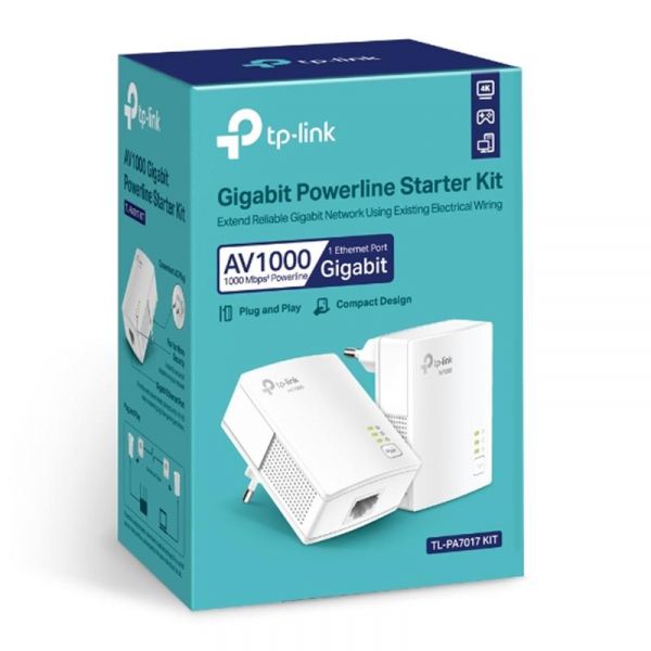 �������� ��������� Powerline TP-Link TL-PA7017 KIT (AV2 1000, 1xGE, �������, 2 pack) - �������� 5