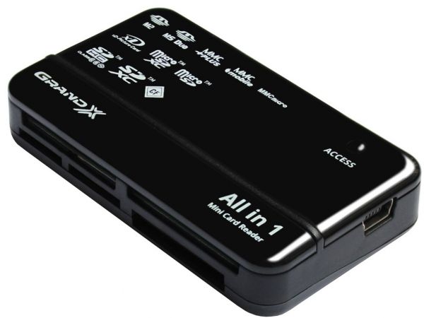  Grand-X Multi All-in-One 64GB to 2TB SDXC (CRX05Black) -  1