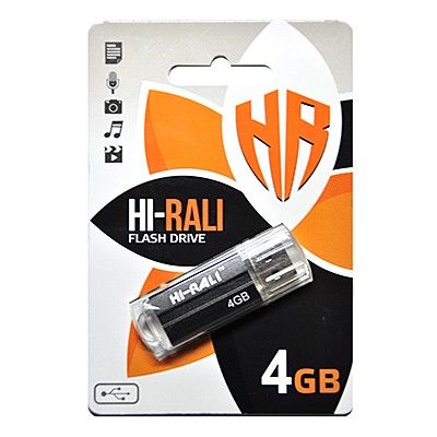 USB Flash Drive 4Gb Hi-Rali Corsair series Black, HI-4GBCORBK -  1
