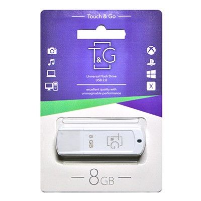 USB Flash Drive 8Gb T&G 011 Classic series White, TG011-8GBWH -  1