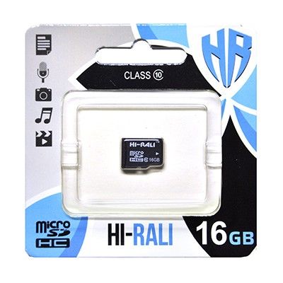 ����� ���'�� ����� ���'�� microSDHC, 16Gb, Class10 UHS-I, HI-RALI, ��� �������� (HI-16GBSD10U1-00) - �������� 1