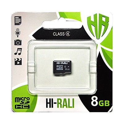  '  ' microSDHC, 8Gb, Class4, Hi-Rali,   (HI-8GBSDCL4-00) -  1