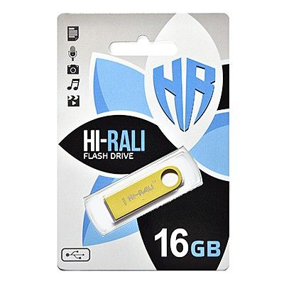 - USB 16GB Hi-Rali Shuttle Series Gold (HI-16GBSHGD) -  1