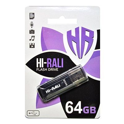 USB Flash Drive 64Gb Hi-Rali Stark series Black (HI-64GBSTBK) - �������� 1