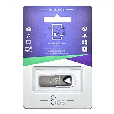 USB Flash Drive 8Gb T&G 117 Metal series Black (TG117BK-8G) -  1