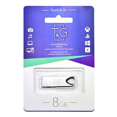 USB Flash Drive 8Gb T&G 117 Metal series Silver (TG117SL-8G) - �������� 1