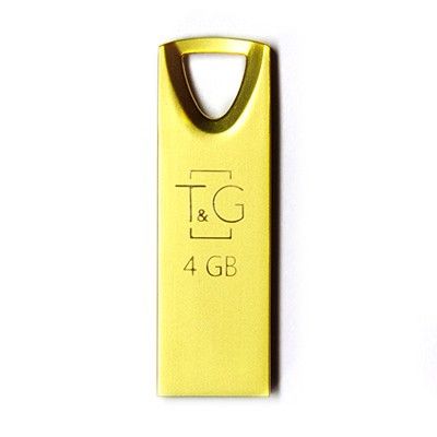 USB Flash Drive 4Gb T&G 117 Metal series Gold (TG117GD-4G) -  2