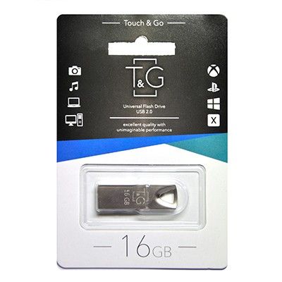 USB 16GB T&G 117 Metal Series Silver (TG117SL-16G) - �������� 1