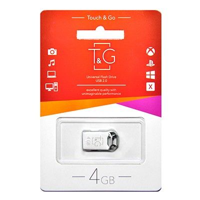 USB 4GB T&G 110 Metal Series Silver (TG110-4G) - �������� 1