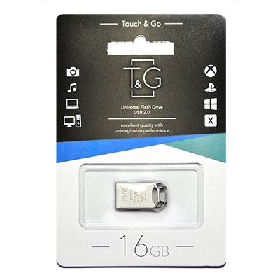 USB 16GB T&G 110 Metal Series Silver (TG110-16G) - �������� 1