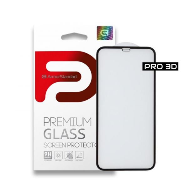 �������� ������ Armorstandart Pro ��� Apple iPhone 11 Pro/XS/X Black, 0.33mm, 3D (ARM55371-GP3D-BK) - �������� 1