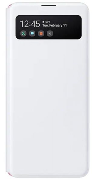 �e���-������ Samsung S View Wallet Cover ��� Samsung Galaxy A41 SM-A415 White (EF-EA415PWEGRU) - �������� 1