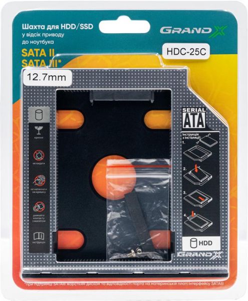 ������� Grand-X HDD 2.5" � ����� ������� �������� SATA/SATA3 (HDC-25C) - �������� 1