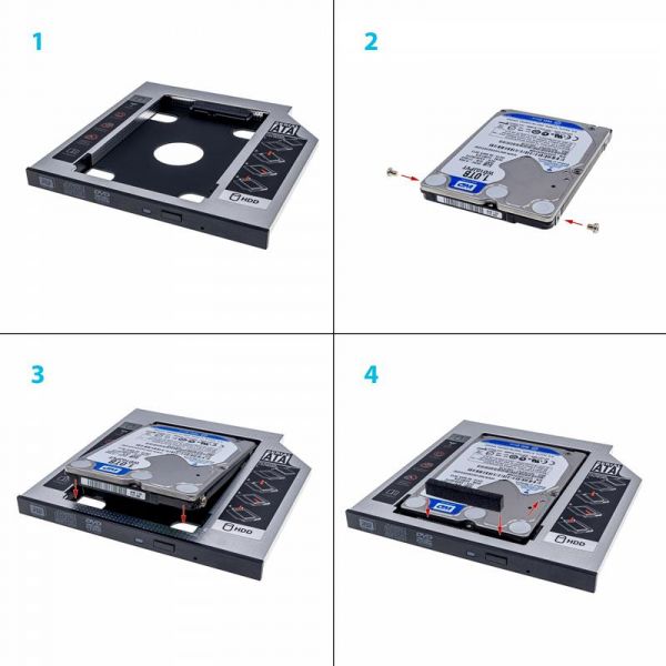 ������� Grand-X HDD 2.5" � ���� ������� �������� SATA/SATA3 Slim 9,5mm (HDC-24C) - �������� 4
