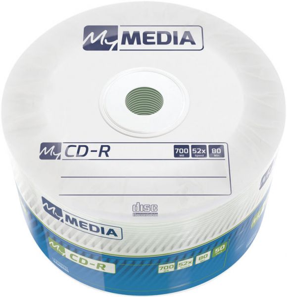  CD MyMedia CD-R 700Mb 52x MATT SILVER Wrap 50 (69201) -  1