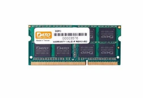 ' SO-DIMM, DDR3, 4Gb, 1600 MHz, DATO, 1.35V (DT4G3DSDLD16) -  1