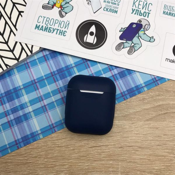 MakeFuture Silicone  Apple AirPods 1/2 Blue (MCL-AA1/2BL) -  2