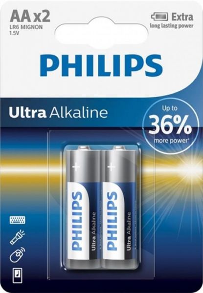 ��������� Philips Ultra Alkaline AA/LR06 BL 2 �� - �������� 1