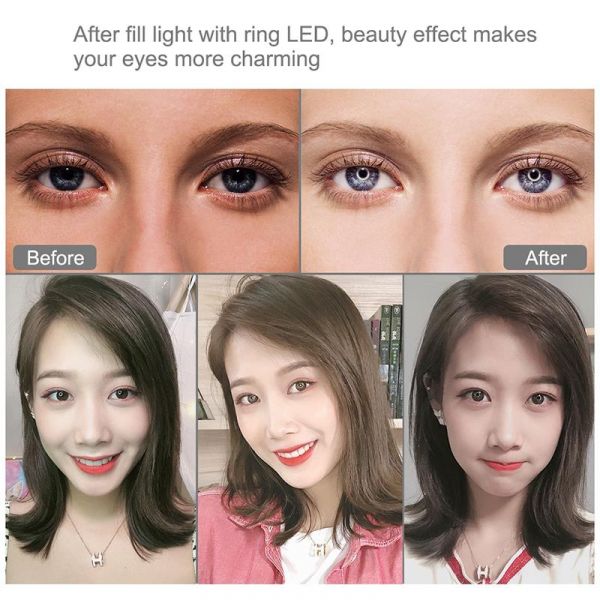 ʳ������ USB RGBW LED ����� Puluz PKT3047B 6.2"+ �������� �������� - �������� 6