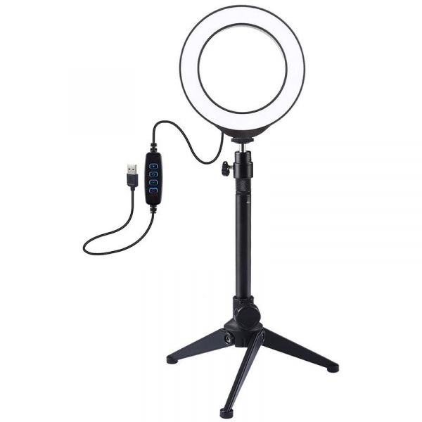 ���� ������� Puluz Ring USB LED lamp 4.7"+ table tripod (PKT3031) - �������� 1