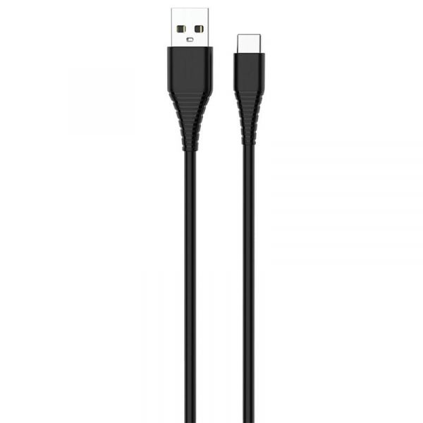  ColorWay USB-USB Type-C (PVC), 2.4, 1, Black (CW-CBUC026-BK) -  2