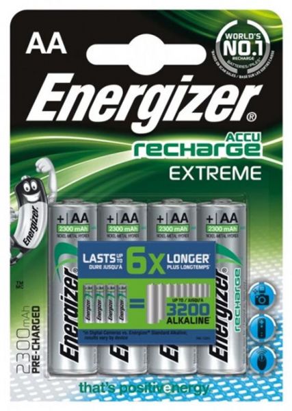 ������������ Energizer Recharge Extreme AA/HR06 LSD Ni-MH 2300 mAh BL 4�� - �������� 1