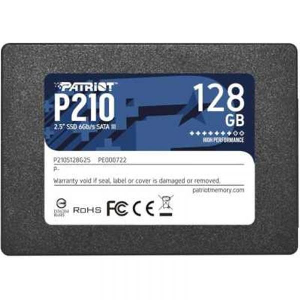 SSD  Patriot P210 128GB 2.5" SATAIII TLC (P210S128G25) -  1