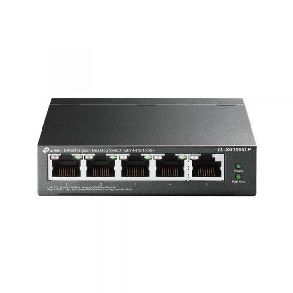 ���������� TP-Link TL-SG1005LP (1�GE, 4xGE PoE+, max PoE 40W) - �������� 1