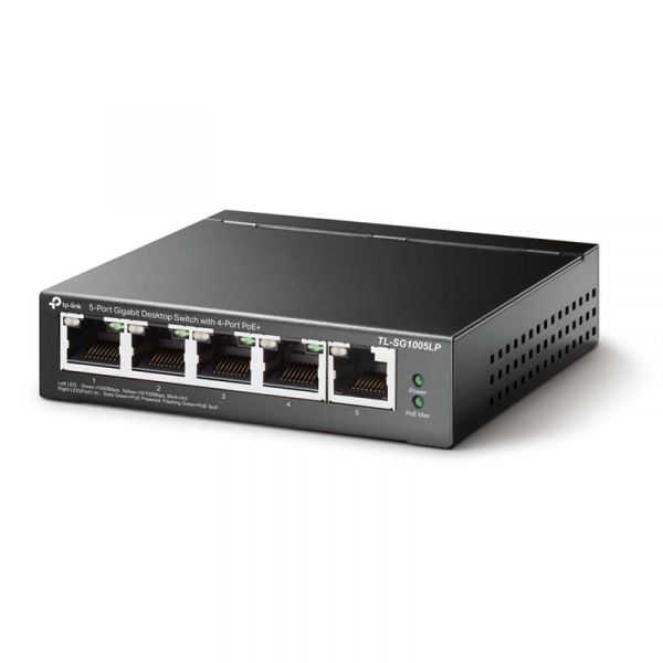 ���������� TP-Link TL-SG1005LP (1�GE, 4xGE PoE+, max PoE 40W) - �������� 2