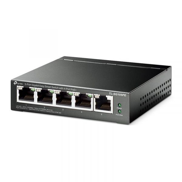 ���������� TP-Link TL-SG105PE (1�GE, 4xGE PoE+, max PoE 65W, Easy Smart) - �������� 2