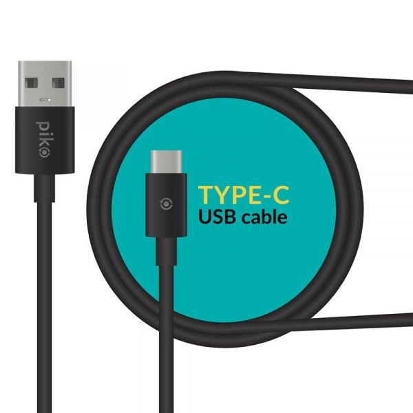  Piko CB-UT10 USB-USB Type-C 0.2 Black (1283126493843) -  1