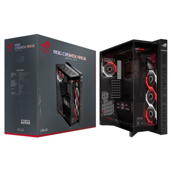 ������ Asus ROG Cronox GR801 Curve TG ARGB Black (90DC00T0-B09030) - �������� 1