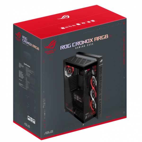 ������ Asus ROG Cronox GR801 Curve TG ARGB Black (90DC00T0-B09030) - �������� 2