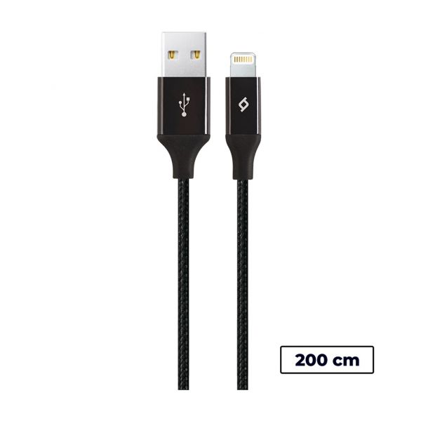 ������ Ttec (2DK19S) USB - Lightning, AlumiCable, 2�, Black - �������� 1