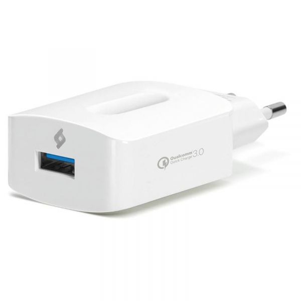   Ttec SpeedCharger QC 3.0 USB 3A 18W White (2SCQC01K) -  1