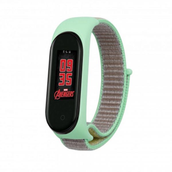 ������� BeCover Nylon Style ��� Xiaomi Mi Smart Band 5 Green/Sand (705419) - �������� 1
