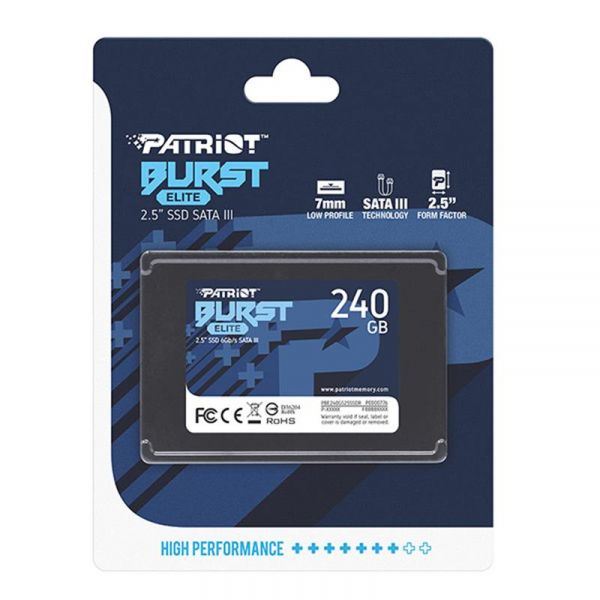 SSD ���������� Patriot Burst Elite 240GB 2.5" SATAIII TLC (PBE240GS25SSDR) - �������� 3
