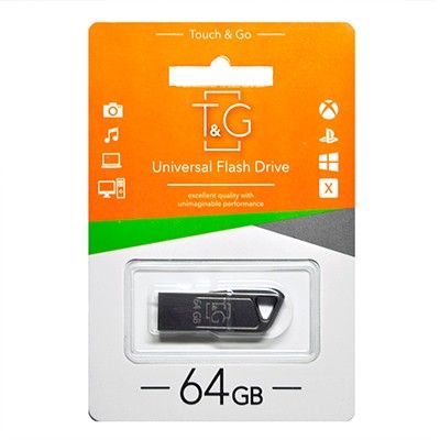 USB Flash Drive 64Gb T&G 114 Metal series Silver (TG114-64G) -  2