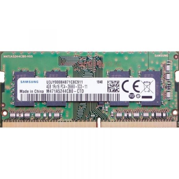 ������ ������ SO-DIMM 4GB/2666 DDR4 Samsung (M471A5244CB0-CTD) - �������� 1
