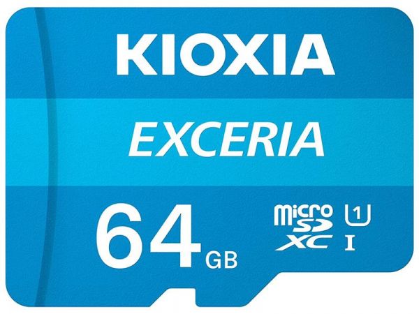   MicroSDXC   64GB UHS-I Class 10 Kioxia Exceria R100MB/s (LMEX1L064GG2) + SD- -  1