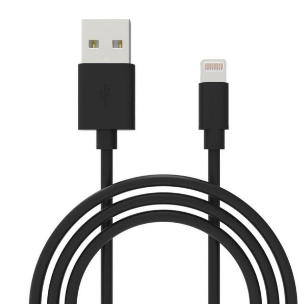 ������ Grand-X USB-Lightning, 1�, Cu, 2,1A, Black (PL01B) - �������� 3