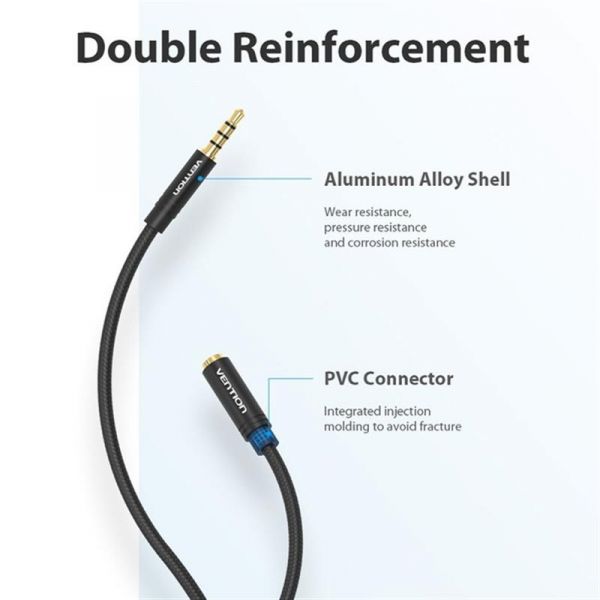 ������ Vention 3.5 �� - 3.5 �� (M/F), 2 �, Black (BHBBH) - �������� 3