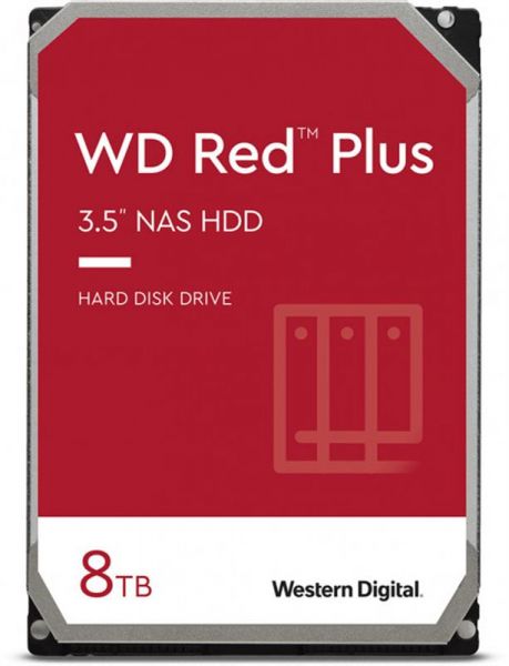  HDD SATA 8.0TB WD Red Plus 7200rpm 256MB (WD80EFBX) -  1