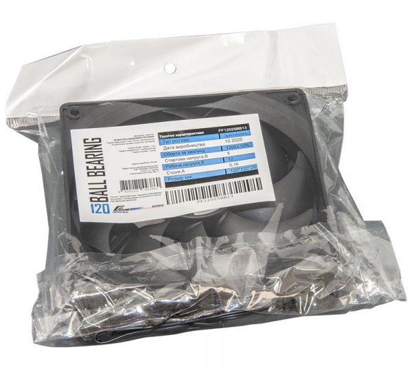 ���������� Frime (FF12025BB13) 120x120x25��, Black, 3pin+Molex - �������� 2