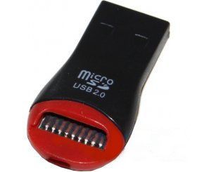   USB2.0 Voltronic MicroSD Black/Red (06259),  -  1