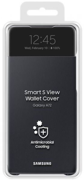 �e���-������ Samsung S View Wallet Cover ��� Samsung Galaxy A72 SM-A725 Black (EF-EA725PBEGRU) - �������� 5